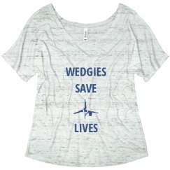 Ladies Flowy Slouchy Tee