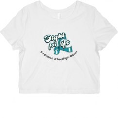 Ladies Slim Fit Crop Top Tee