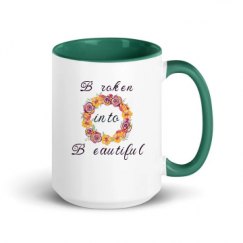 15oz Ceramic Mug with Color Inside