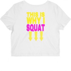 Ladies Slim Fit Crop Top Tee