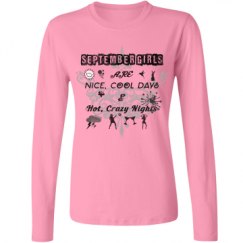 Ladies Relaxed Fit Basic Long Sleeve Tee