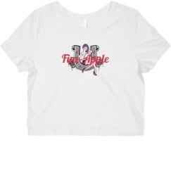 Ladies Slim Fit Crop Top Tee