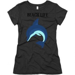 Ladies Slim Fit Super Soft Triblend Tee