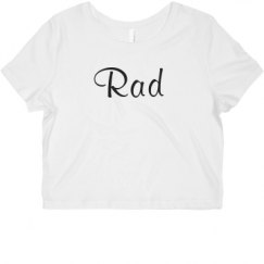 Ladies Slim Fit Crop Top Tee