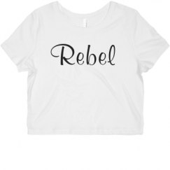 Ladies Slim Fit Crop Top Tee