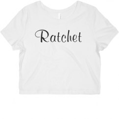 Ladies Slim Fit Crop Top Tee