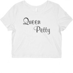 Ladies Slim Fit Crop Top Tee