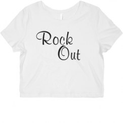 Ladies Slim Fit Crop Top Tee