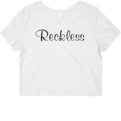 Ladies Slim Fit Crop Top Tee