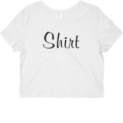 Ladies Slim Fit Crop Top Tee