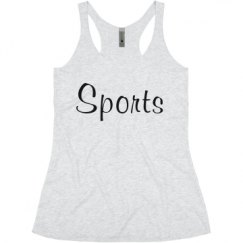 Ladies Slim Fit Super Soft Racerback Triblend Tank