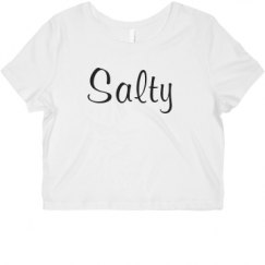 Ladies Slim Fit Crop Top Tee