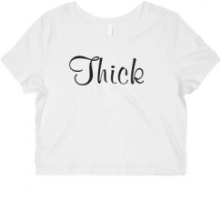 Ladies Slim Fit Crop Top Tee