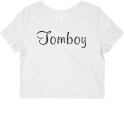 Ladies Slim Fit Crop Top Tee