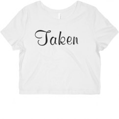 Ladies Slim Fit Crop Top Tee