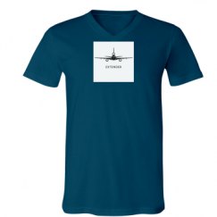 Unisex V-Neck Jersey Tee