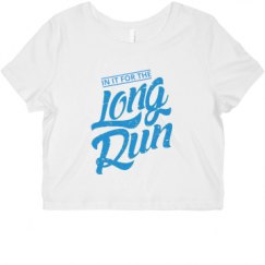 Ladies Slim Fit Crop Top Tee