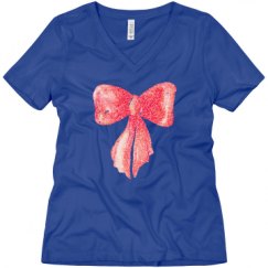 Ladies Relaxed Fit V-Neck Tee