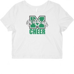 Ladies Slim Fit Crop Top Tee