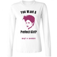 Ladies Relaxed Fit Basic Long Sleeve Tee