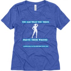 Ladies Relaxed Fit Super Soft Triblend V-Neck Tee