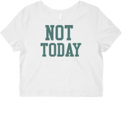 Ladies Slim Fit Crop Top Tee