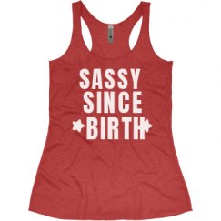 Ladies Slim Fit Super Soft Racerback Triblend Tank