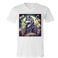 Unisex V-Neck Jersey Tee