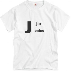 J for Jenius Mens shirt