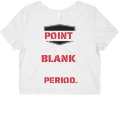 Ladies Slim Fit Crop Top Tee