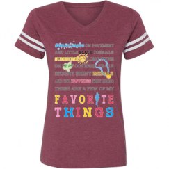 Ladies Relaxed Fit Vintage Sports Tee