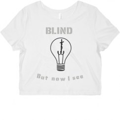 Ladies Slim Fit Crop Top Tee