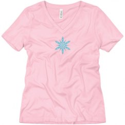 Ladies Relaxed Fit V-Neck Tee