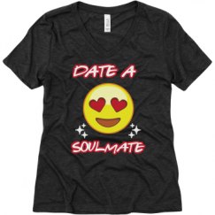 Ladies Relaxed Fit Super Soft Triblend V-Neck Tee