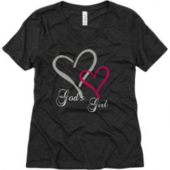 Ladies Relaxed Fit Super Soft Triblend V-Neck Tee