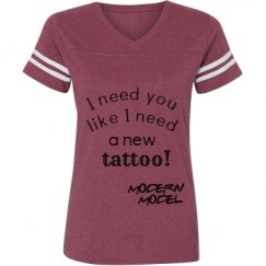 Ladies Relaxed Fit Vintage Sports Tee