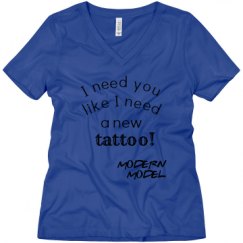 Ladies Relaxed Fit V-Neck Tee