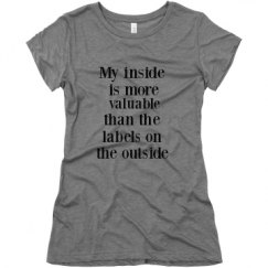 Ladies Slim Fit Super Soft Triblend Tee