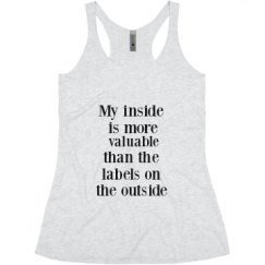 Ladies Slim Fit Super Soft Racerback Triblend Tank