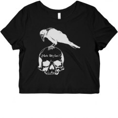 Ladies Slim Fit Crop Top Tee