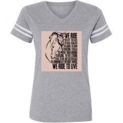 Ladies Relaxed Fit Vintage Sports Tee