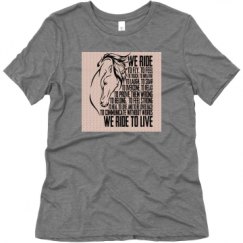 Ladies Relaxed Fit Super Soft Triblend Tee