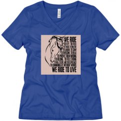 Ladies Relaxed Fit V-Neck Tee