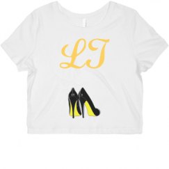 Ladies Slim Fit Crop Top Tee