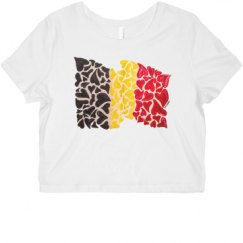 Ladies Slim Fit Crop Top Tee