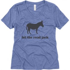 Ladies Relaxed Fit Super Soft Triblend V-Neck Tee