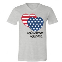 Unisex V-Neck Jersey Tee