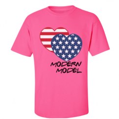 Unisex Ultra Cotton Safety Neon Crewneck Tee