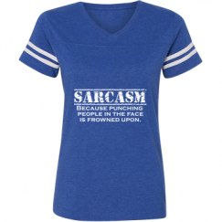 Ladies Relaxed Fit Vintage Sports Tee