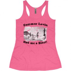 Ladies Slim Fit Super Soft Racerback Triblend Tank
